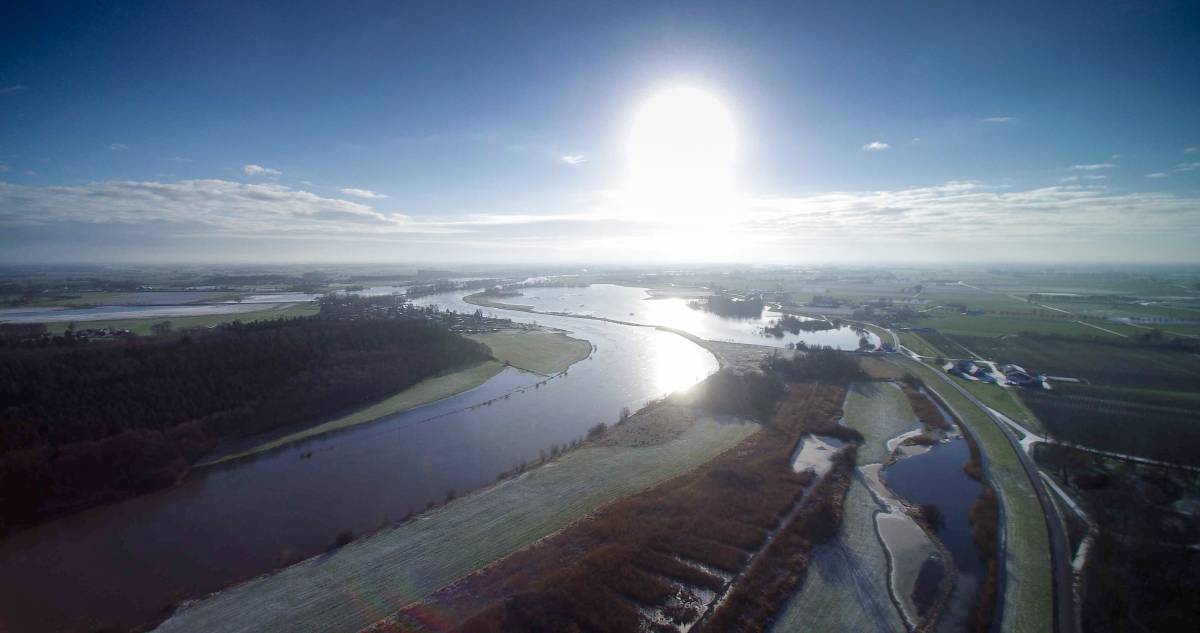 Hoogwatergeul (foto Erik Peek Airvideo)