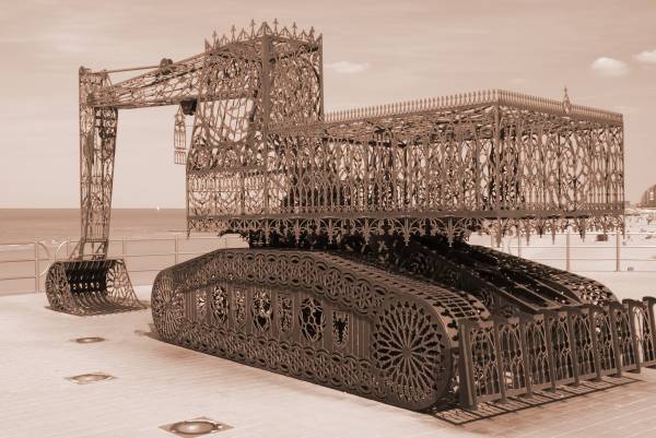 gothic digging machine (wim delvoye, oostende)